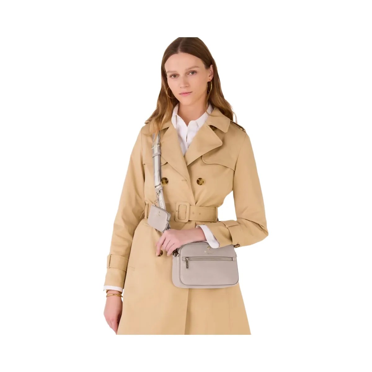 Kate Spade Emma Camera Bag Cozy Grey - HypeFly India View 2