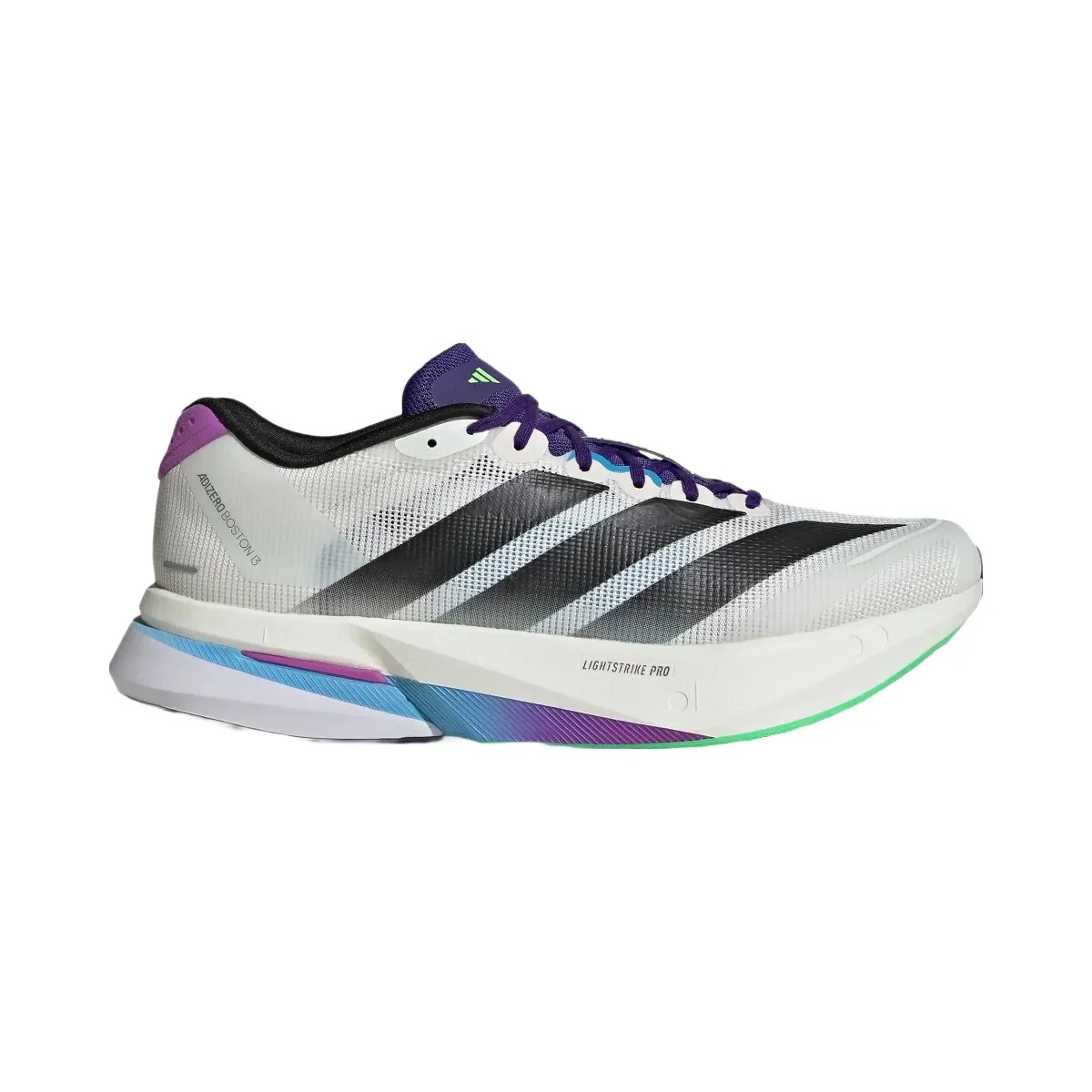 adidas Adizero Boston 13 "Core White/Core Black/Lime Burst" - HypeFly India View 1