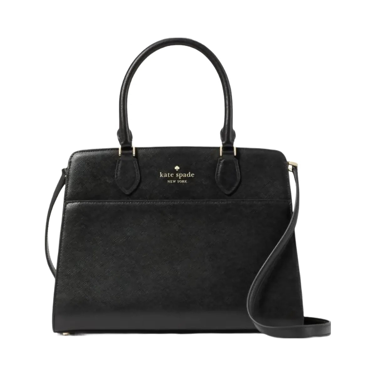 Kate Spade Madison Medium Satchel Bag Black - HypeFly India View 1