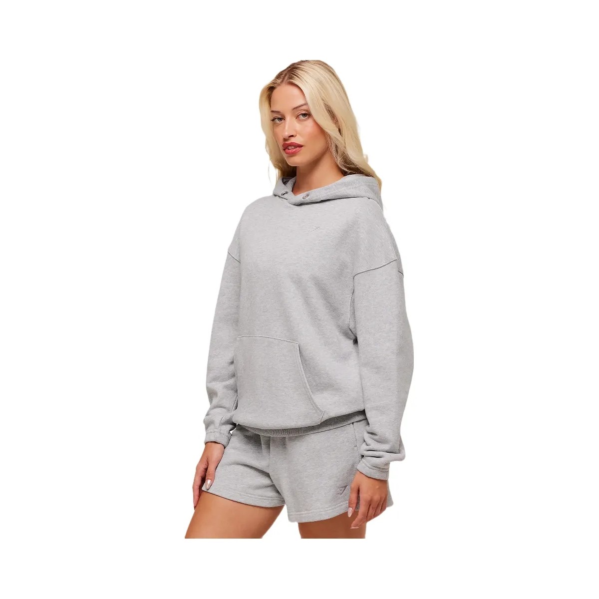 Gymshark Rest Day Sweats 2.0 Oversized Hoodie - Light Grey Core Marl - HypeFly India View 3