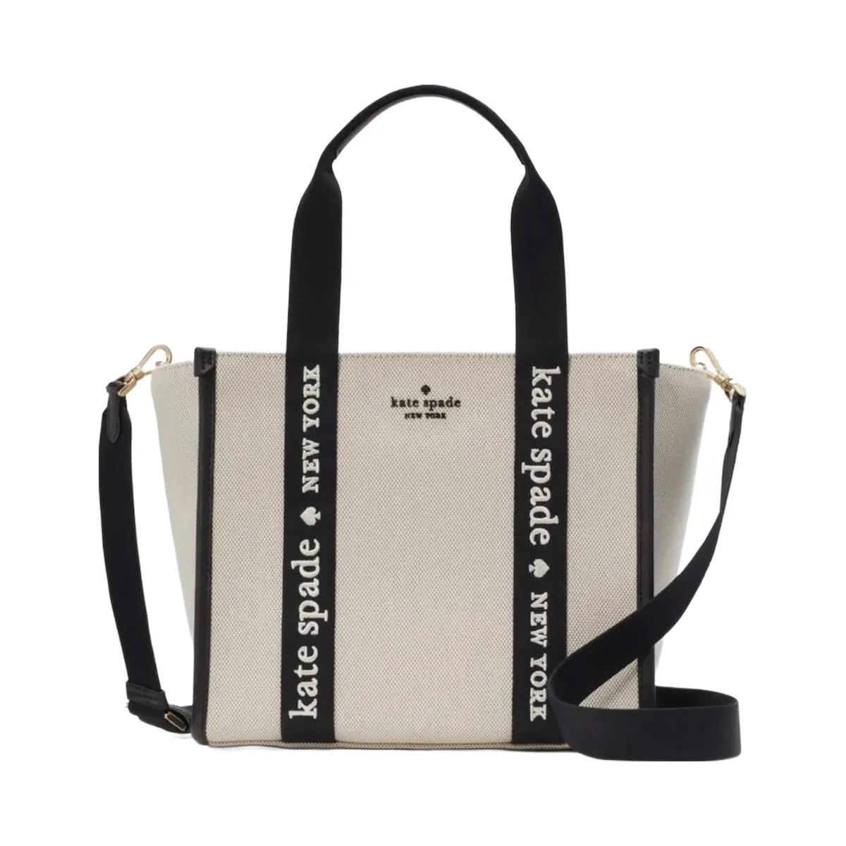 Kate Spade Kip Canvas Small Tote Natural Multi - HypeFly India View 1