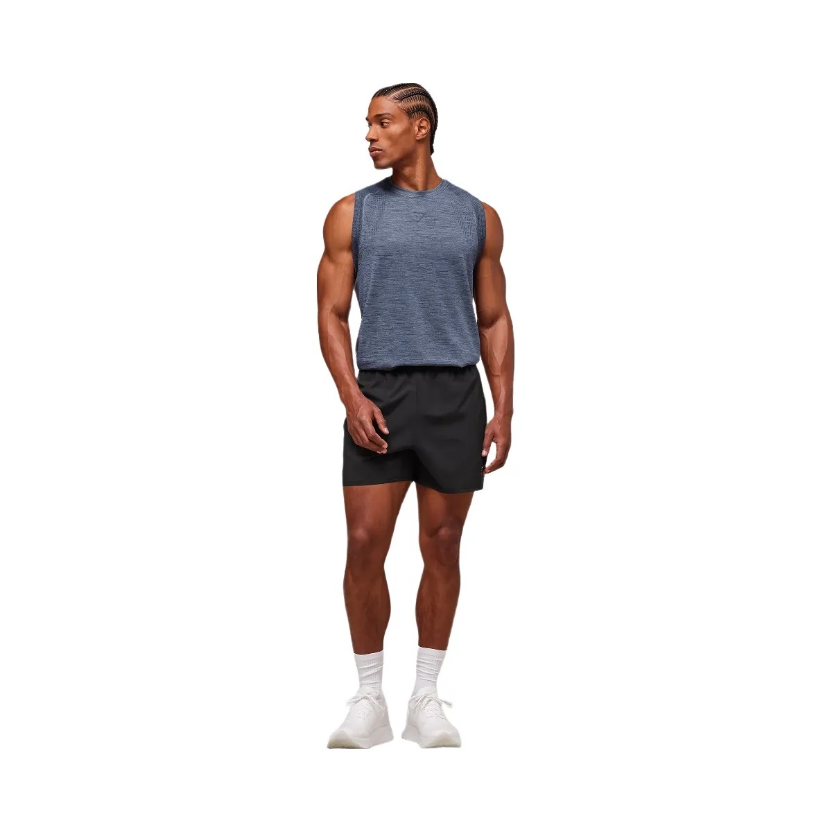 Gymshark Versatile Seamless Tank - Iron Blue/Navy - HypeFly India View 3