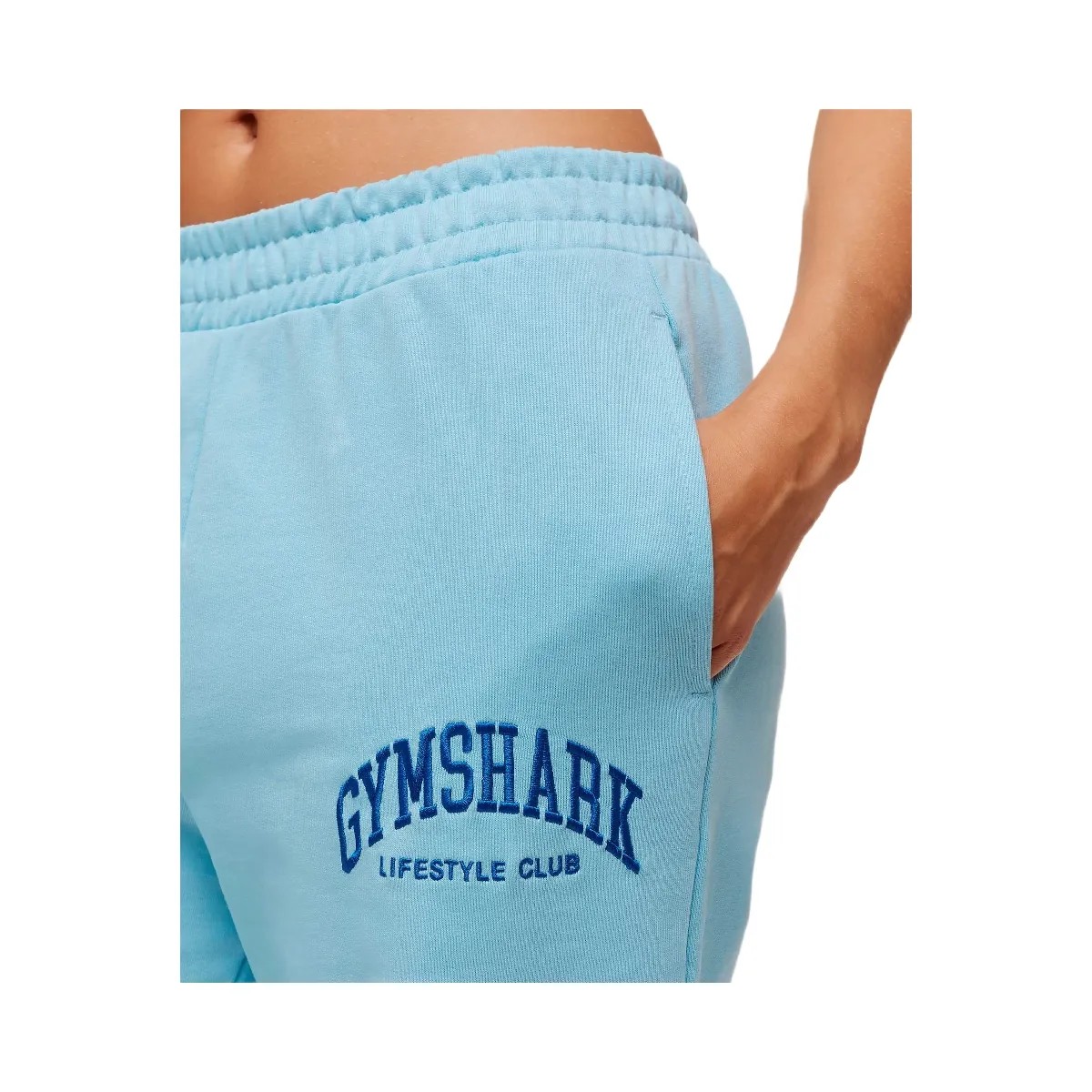 Gymshark Collegiate Graphic Joggers - Athletic Light Blue - HypeFly India View 4