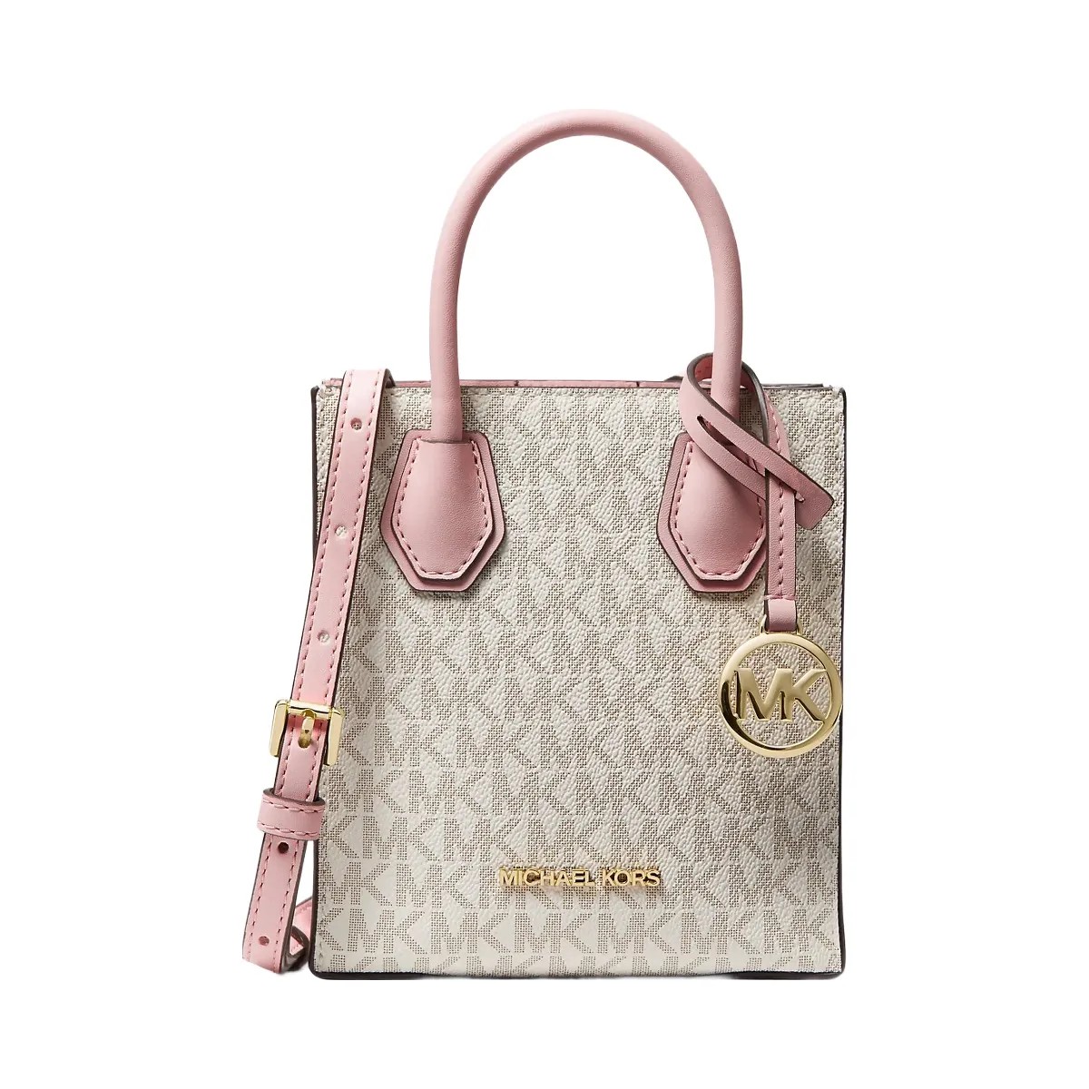 Michael Kors Mercer Extra-Small Logo and Leather Crossbody Bag Pwd Blsh Mlt - HypeFly India View 1