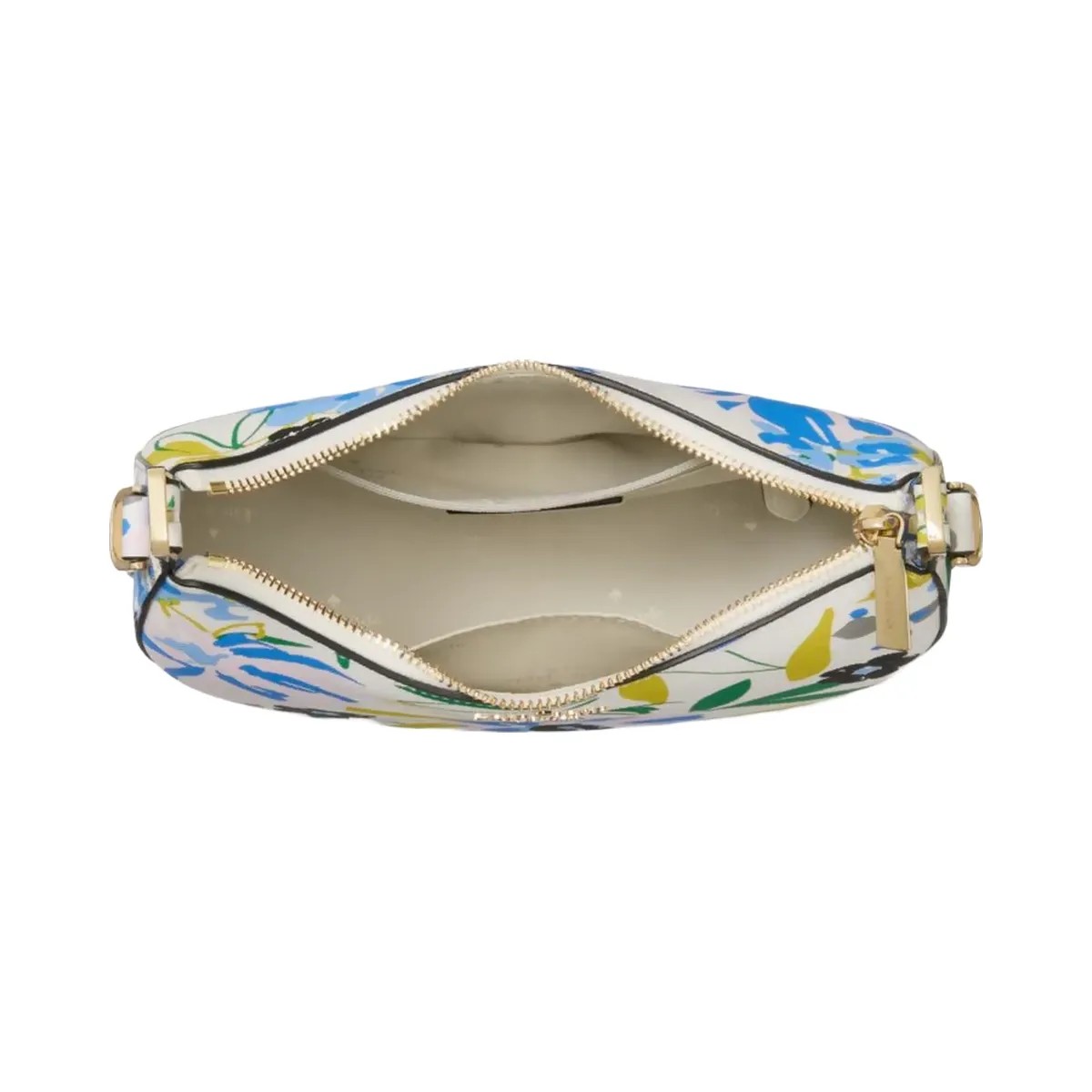 Kate Spade Madison Floral Crescent Shoulder Bag Cream Multi - HypeFly India View 5