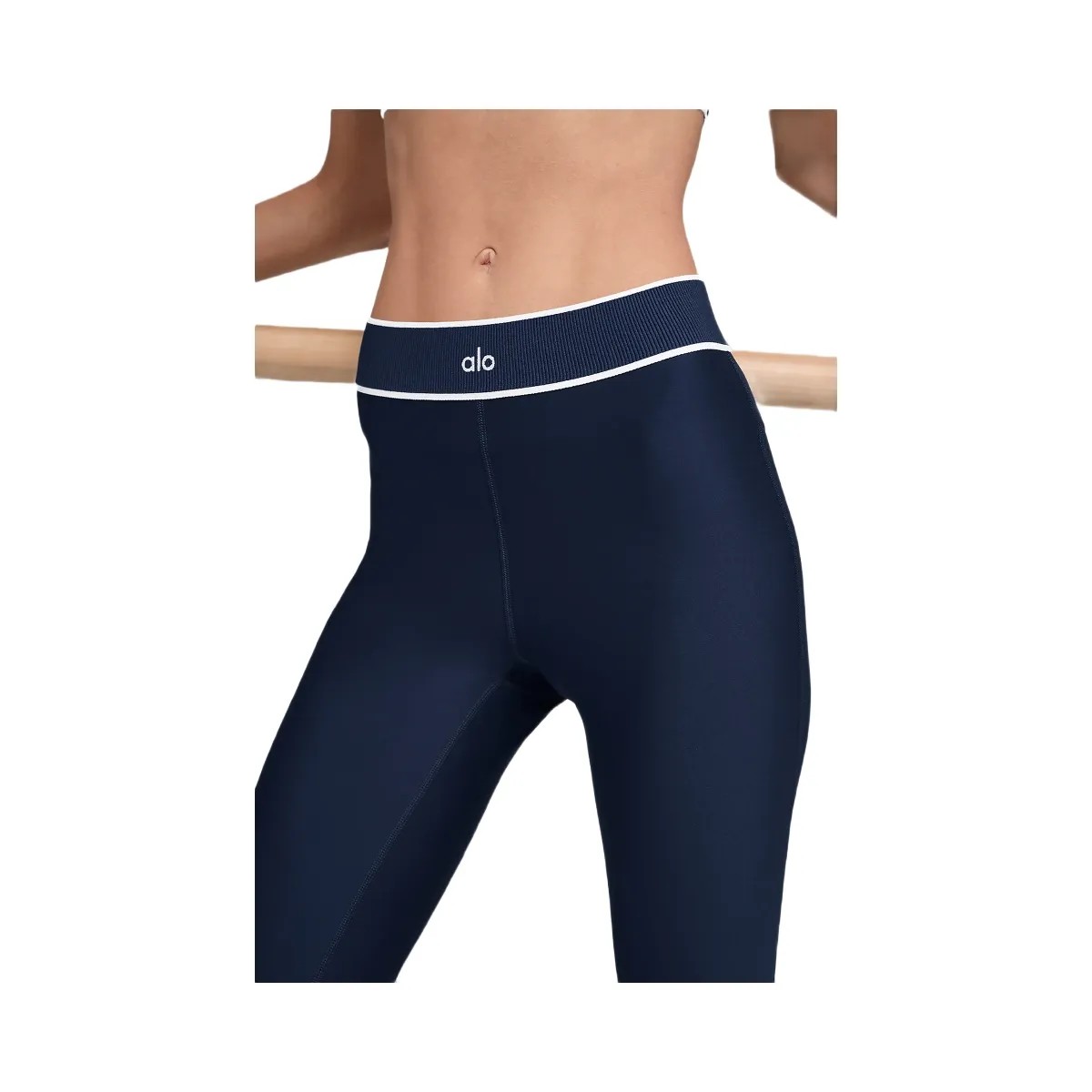 Alo Women's Airlift High-Waist Alignment Legging - Navy/White - HypeFly India View 2
