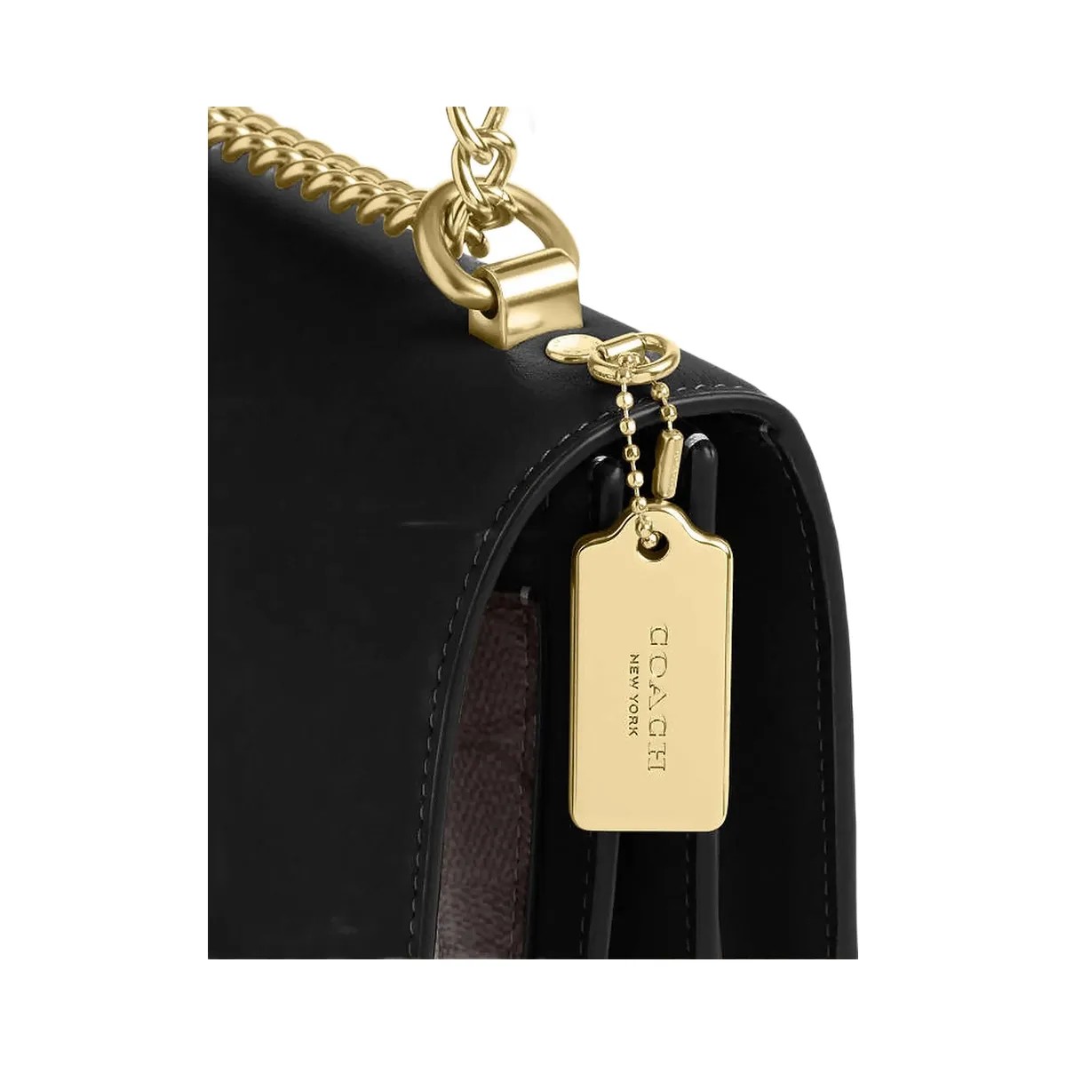 Coach Klare Crossbody Bag In Signature Canvas Signature Canvas-Gold-Walnut-Black - HypeFly India View 3