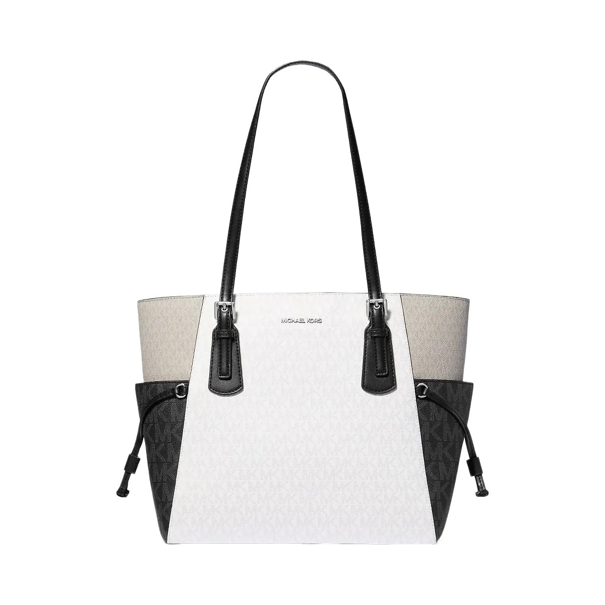 Michael Kors Voyager Large Color-Block Signature Logo Tote Bag Opwht Multi - HypeFly India View 1