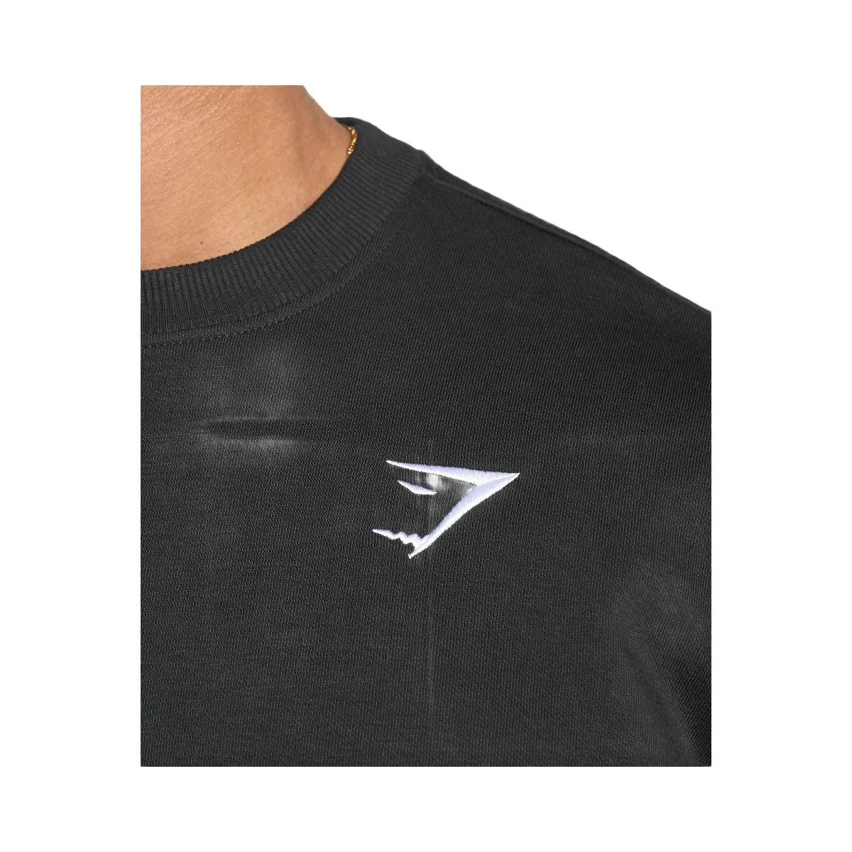 Gymshark Oversized Crest Crew - Black - HypeFly India View 5