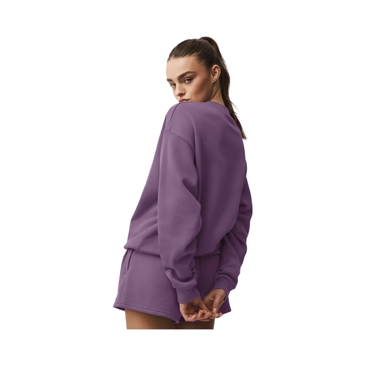 Alo Accolade Crew Neck Pullover - Plum Kiss - HypeFly India View 2
