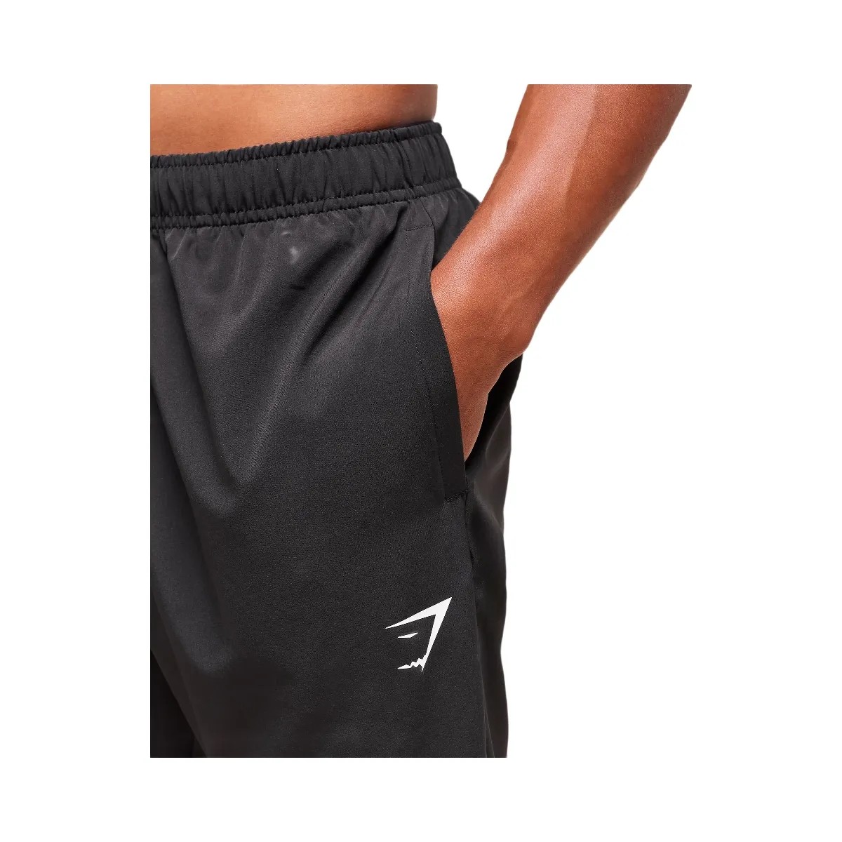 Gymshark Arrival Woven Tall Joggers - Black - HypeFly India View 5