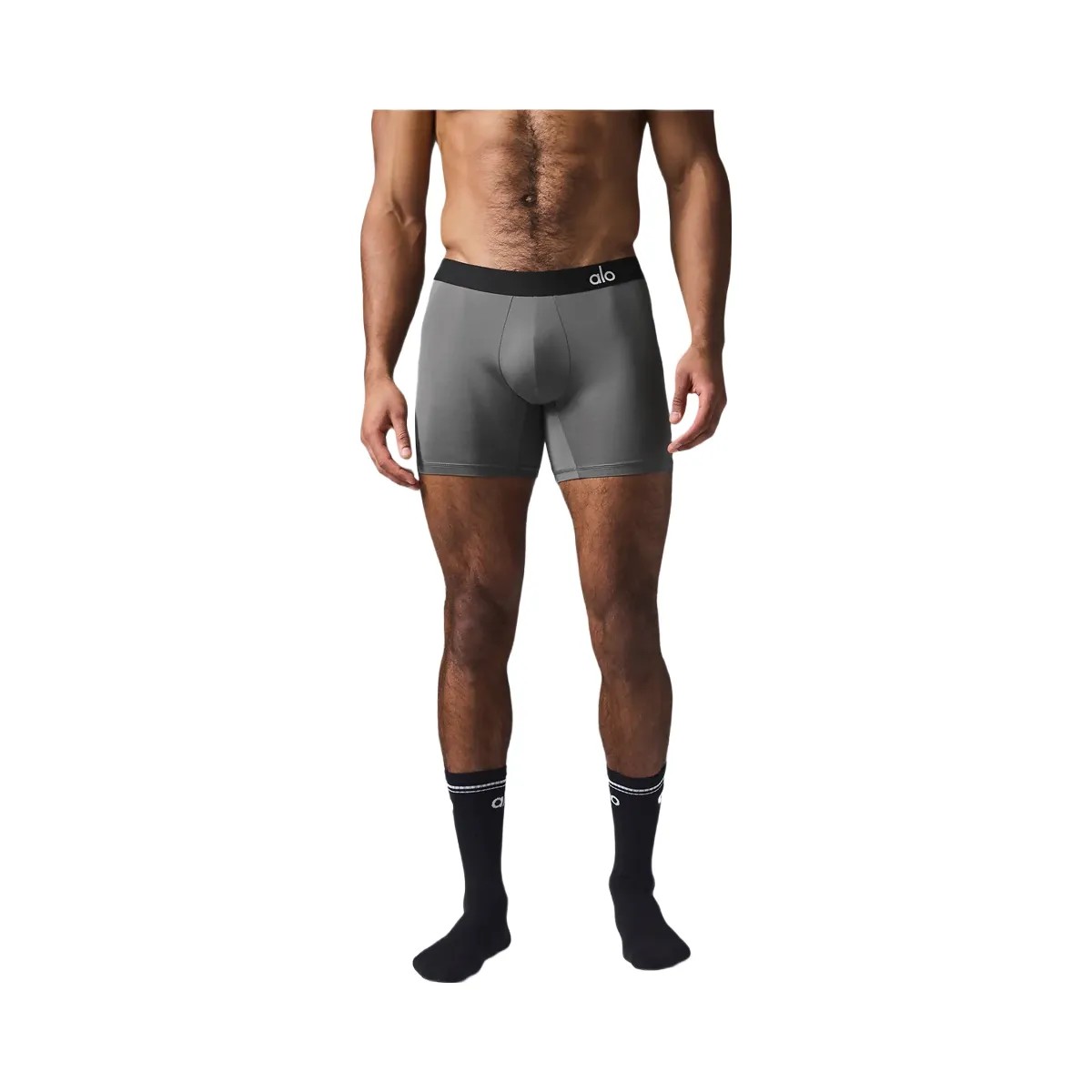 Alo Men's Hero Performance Boxer - Grey - HypeFly India View 1