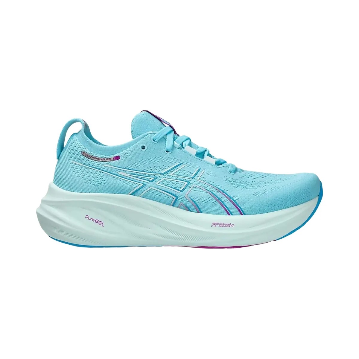 Asics Gel-Nimbus 26 Bright Cyan Bold Magenta (Women'S) - HypeFly India View 1