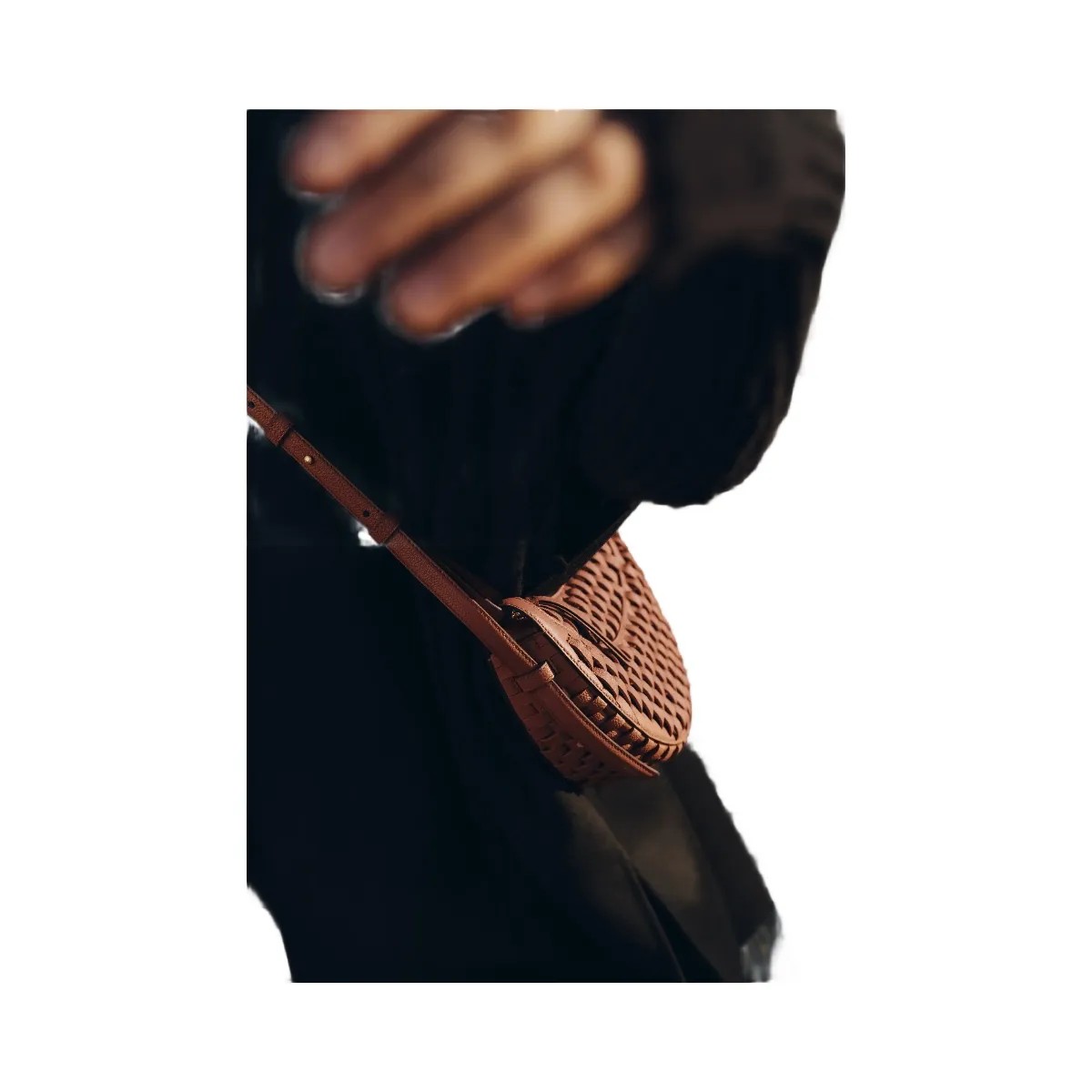 Polene Numero Dix Onda Cognac - HypeFly India View 4