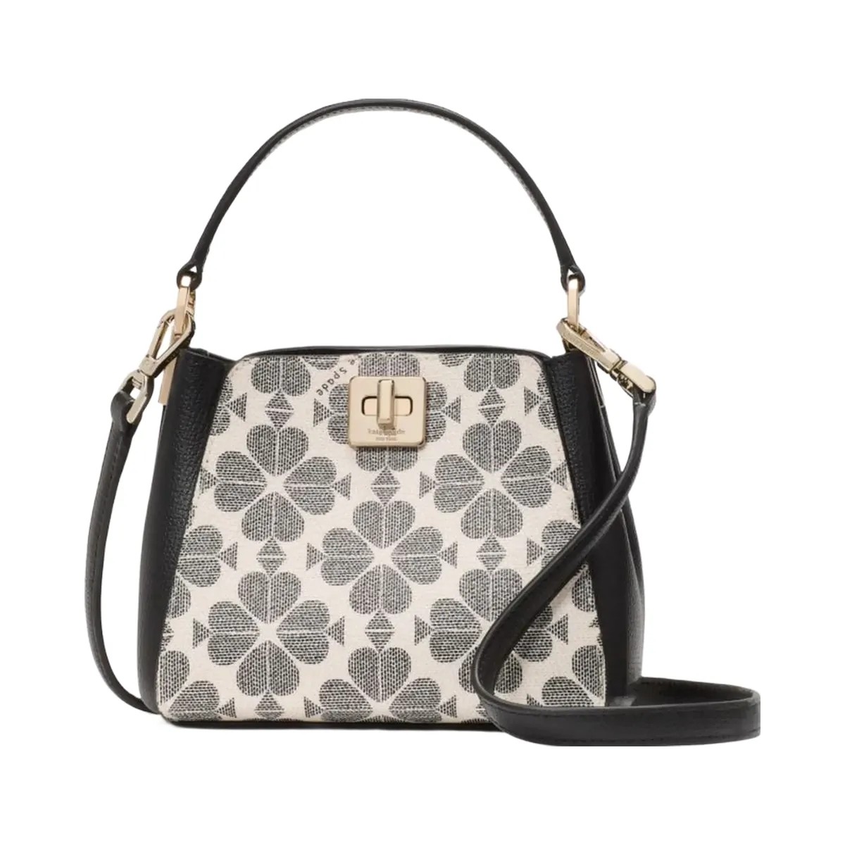 Kate Spade Flower Pvc Mini Top Handle Crossbody Black Multi - HypeFly India View 1