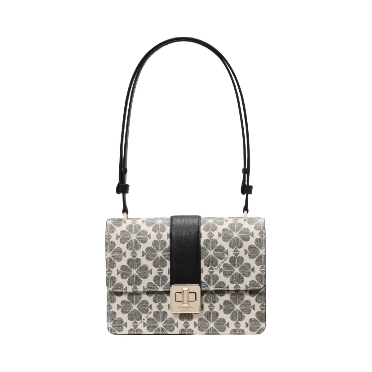 Kate Spade Flower Small Flap Shoulder Bag Black Multi - HypeFly India View 1