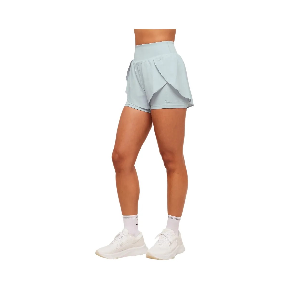 Gymshark Running 2-in-1 Shorts - Smoke Blue - HypeFly India View 3