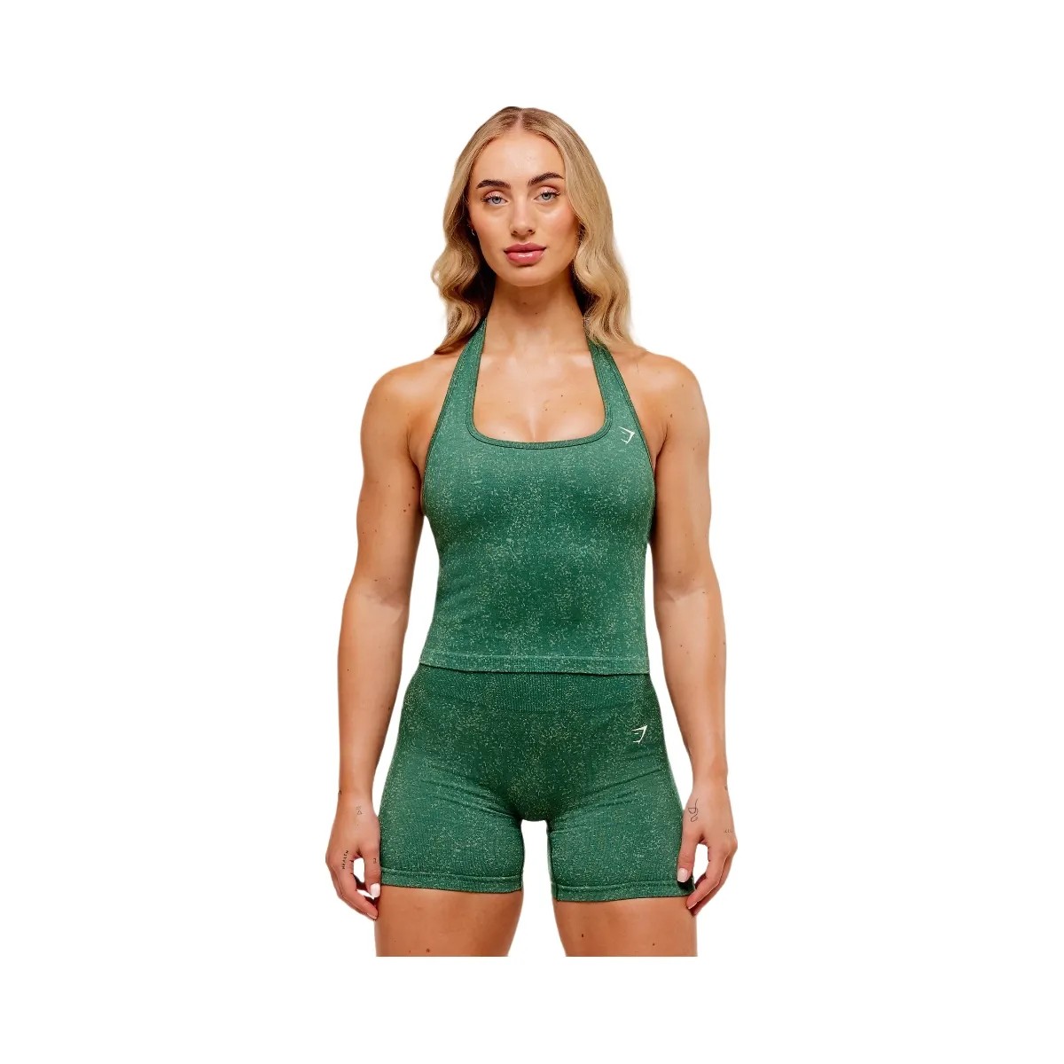 Gymshark Adapt Fleck x Whitney Tank With Shelf - Lift Green/Clay Green - HypeFly India View 4