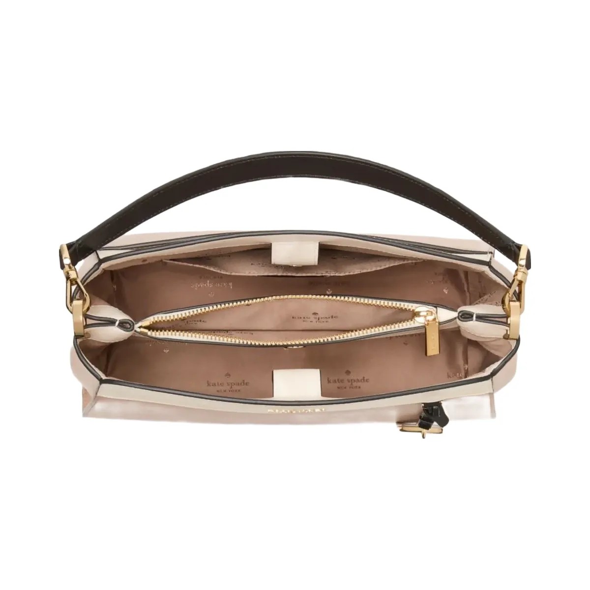 Kate Spade Madison Medium Top Handle Satchel Toasted Hazelnut Multi - HypeFly India View 3