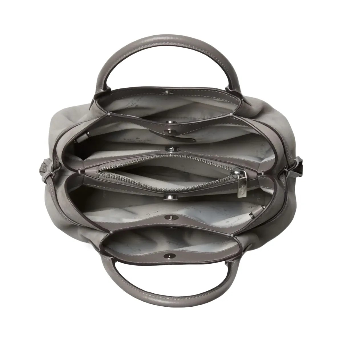 Kate Spade Dumpling Suede Small Satchel Hare Grey - HypeFly India View 4