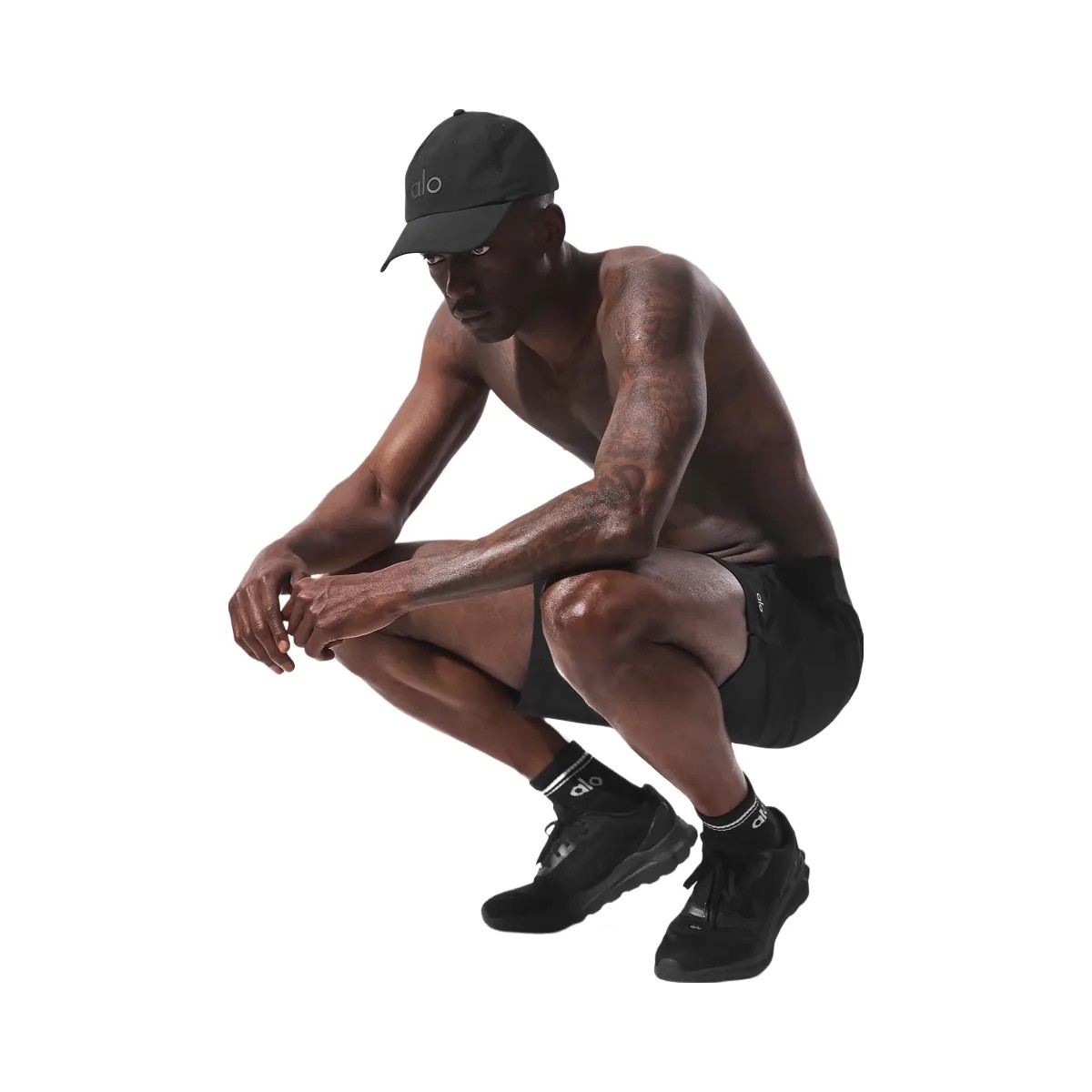 Alo Men's 9" Repetition Short - Black - HypeFly India View 5