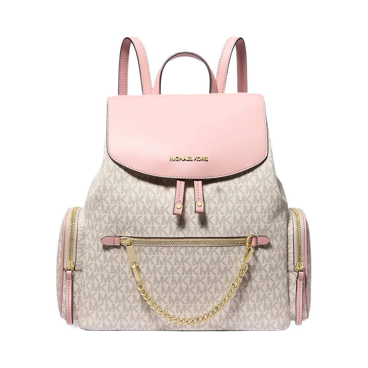 Michael Kors Jet Set Large Logo Backpack Pwd Blsh Mlt - HypeFly India View 1