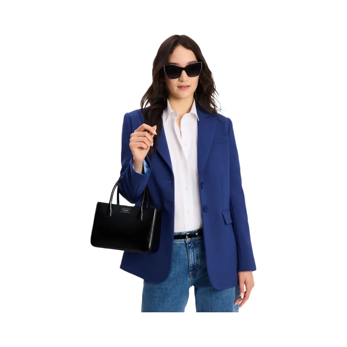 Kate Spade Sam Icon Square Tote Black - HypeFly India View 3