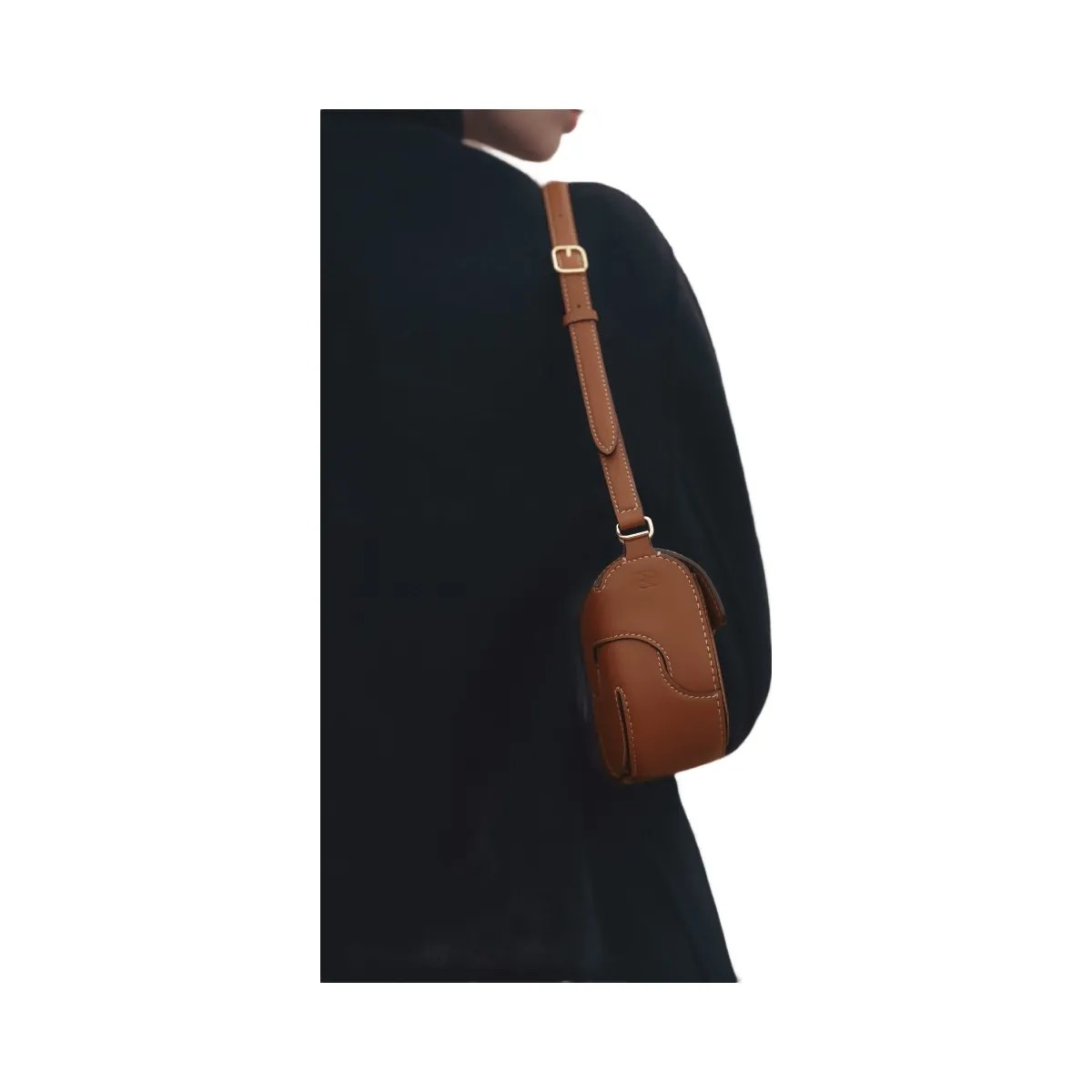 Polene Osmo Smooth Cognac - HypeFly India View 3