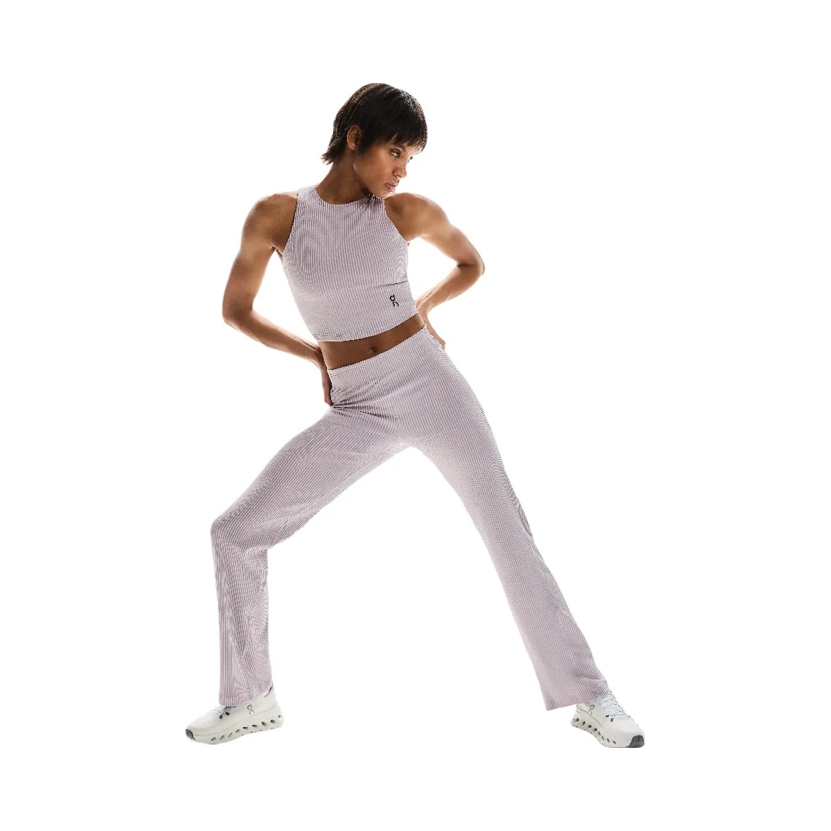 On All-Day Ribbed Pants Orchid | Lilac - HypeFly India View 2