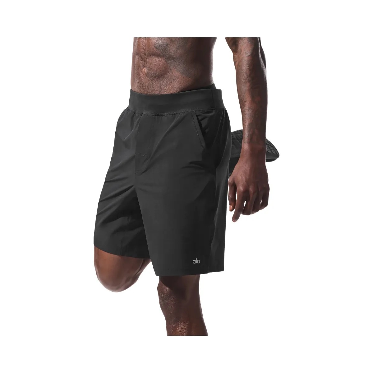 Alo Men's 9" Repetition Short - Black - HypeFly India View 2