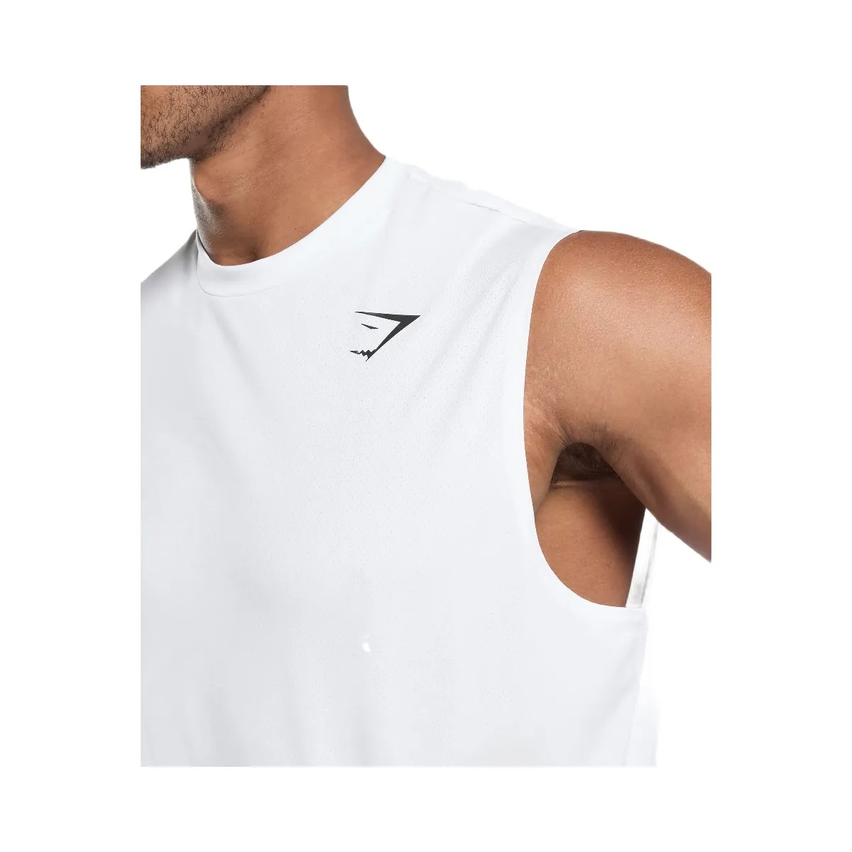 Gymshark Arrival Oversized Tank - White - HypeFly India View 5