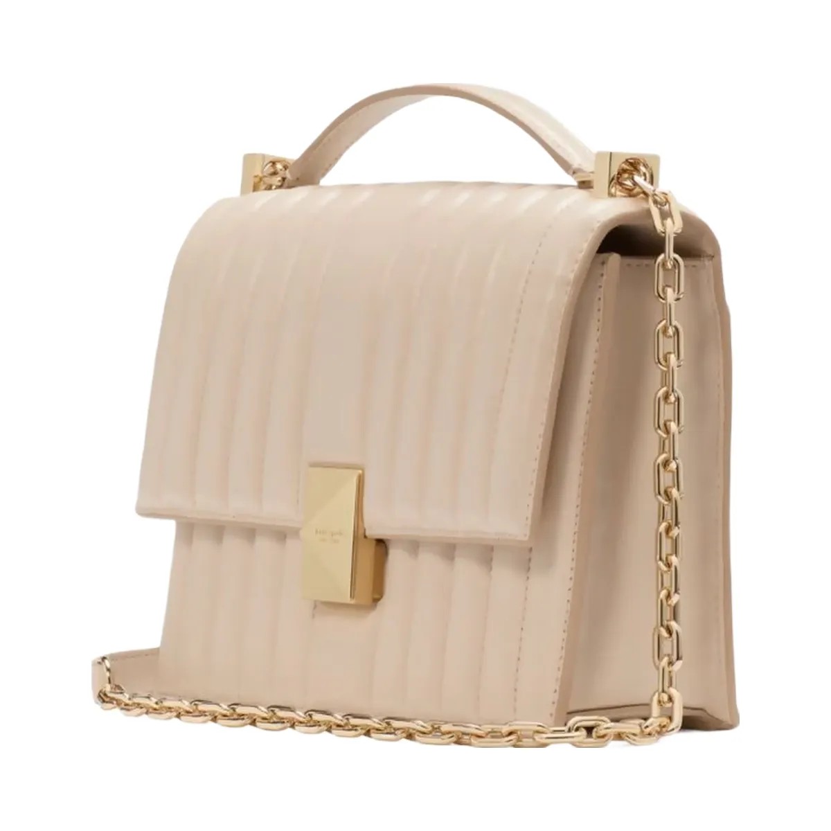 Kate Spade Deco Quilted Chain Shoulder Bag Milk Glass - HypeFly India View 4
