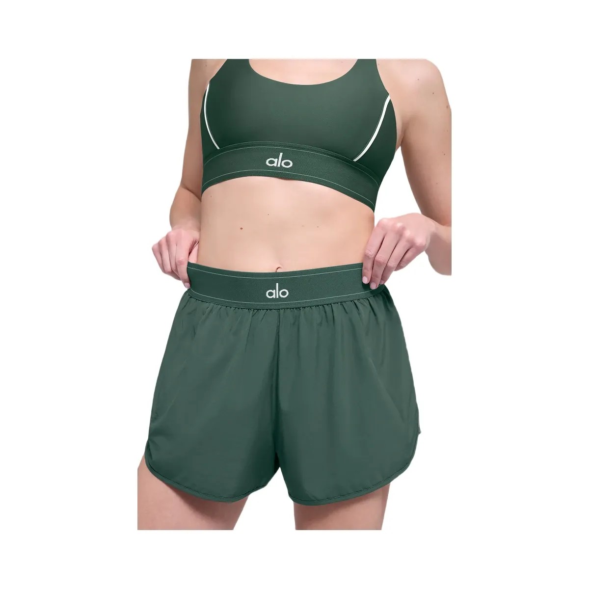 Alo Women's Match Point Short - Clover Green - HypeFly India View 1