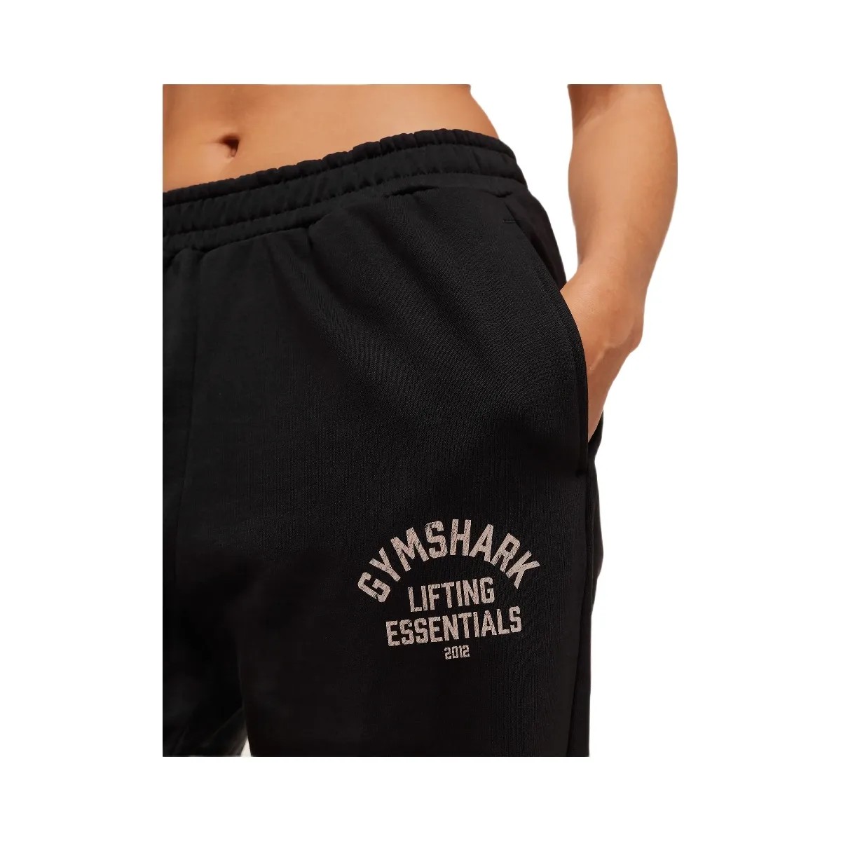 Gymshark Lifting Essentials Joggers - Black - HypeFly India View 6