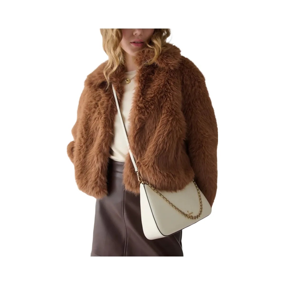 Kate Spade Margot Textured Patent Leather Convertible Crossbody Meringue - HypeFly India View 2