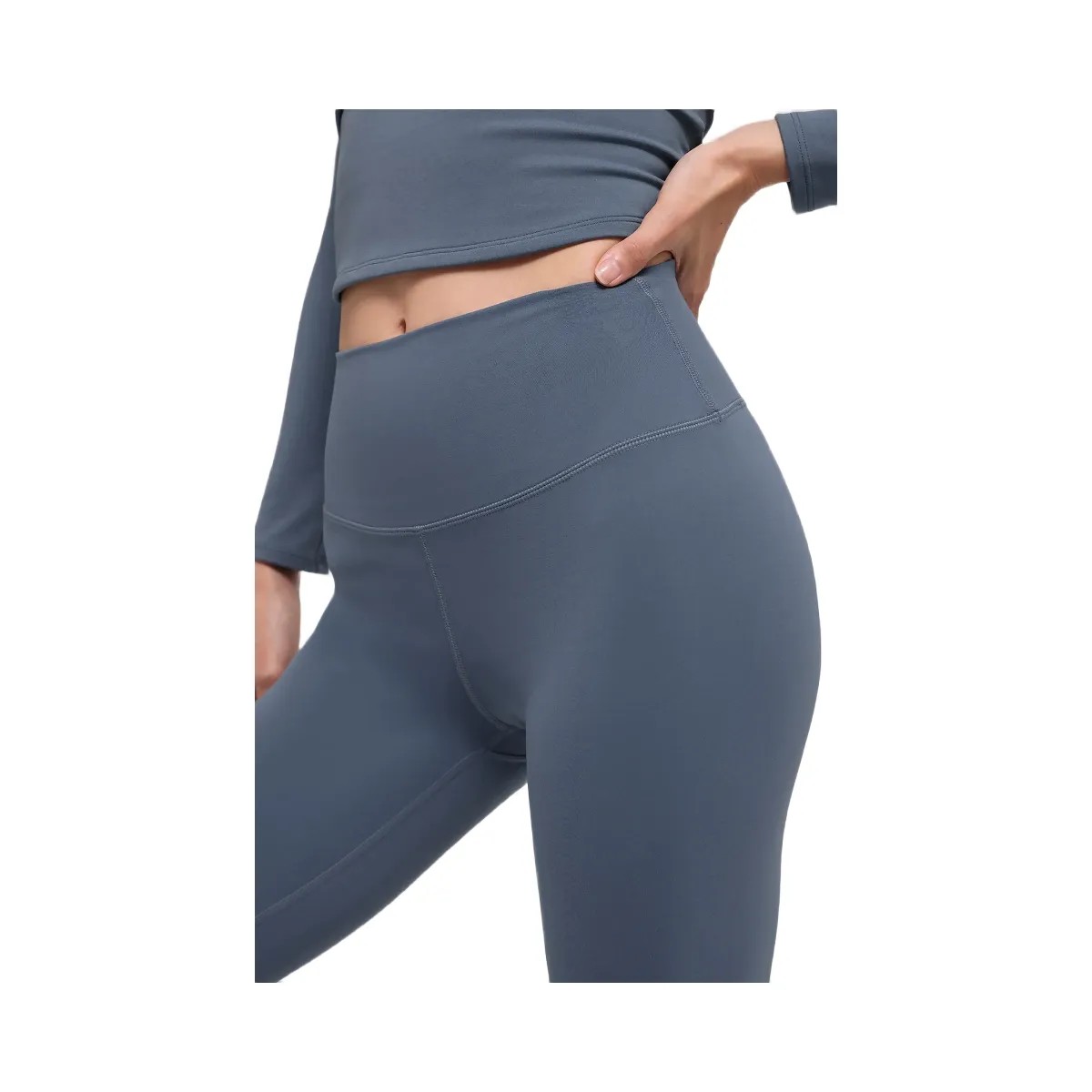 ALO Women's Softsculpt High-Waist Legging - Bluestone - HypeFly India View 3