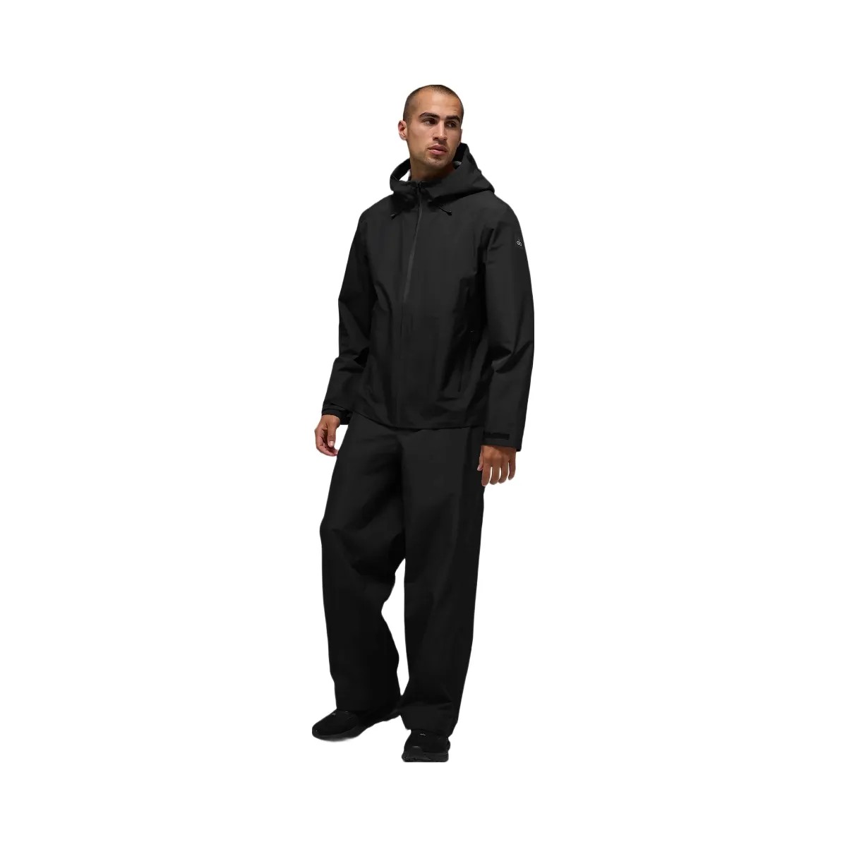 Alo Men's Alpha Shell Jacket - Black - HypeFly India View 3