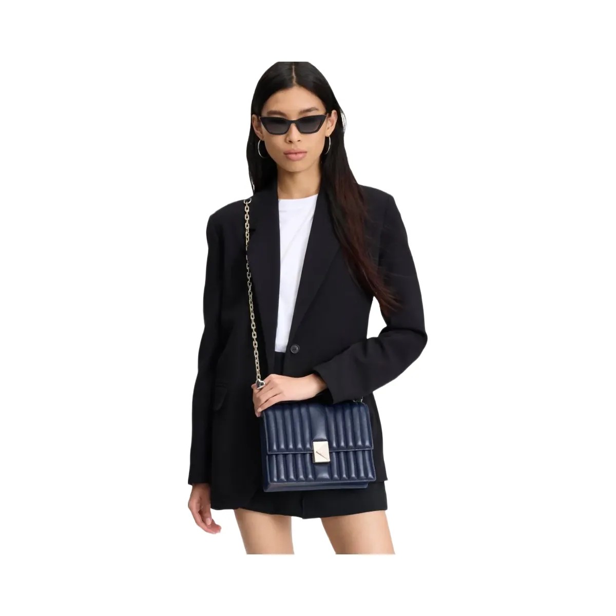 Kate Spade Deco Quilted Chain Shoulder Bag Parisian Navy - HypeFly India View 2