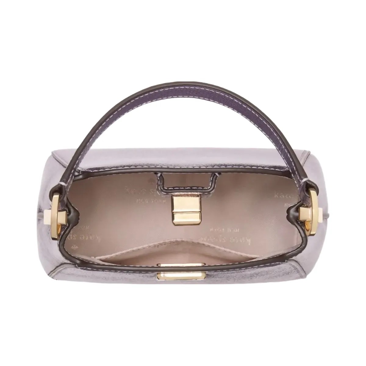 Kate Spade Phoebe Metallic Mini Top Handle Crossbody Light Candied Flower - HypeFly India View 4