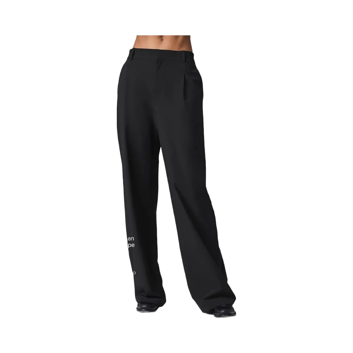 Alo Women's High-Waist Pursuit Trouser (Long) - Black - HypeFly India View 1