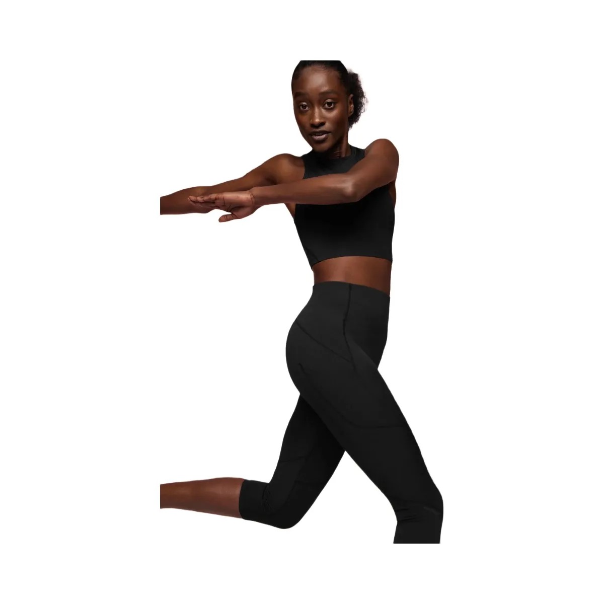 On Movement 3/4 Tights Black - HypeFly India View 3