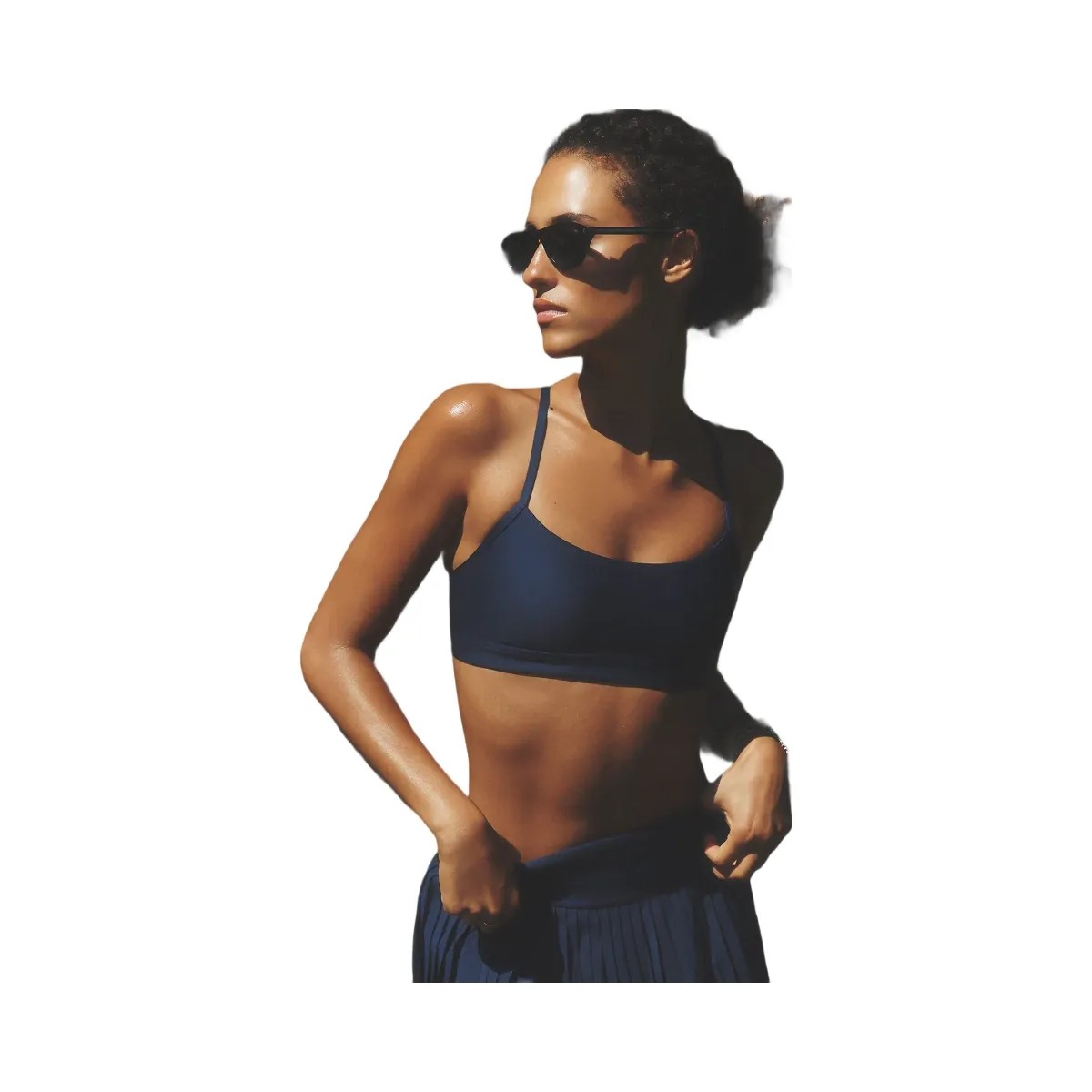Alo Women's Airlift Intrigue Bra - Navy - HypeFly India View 5