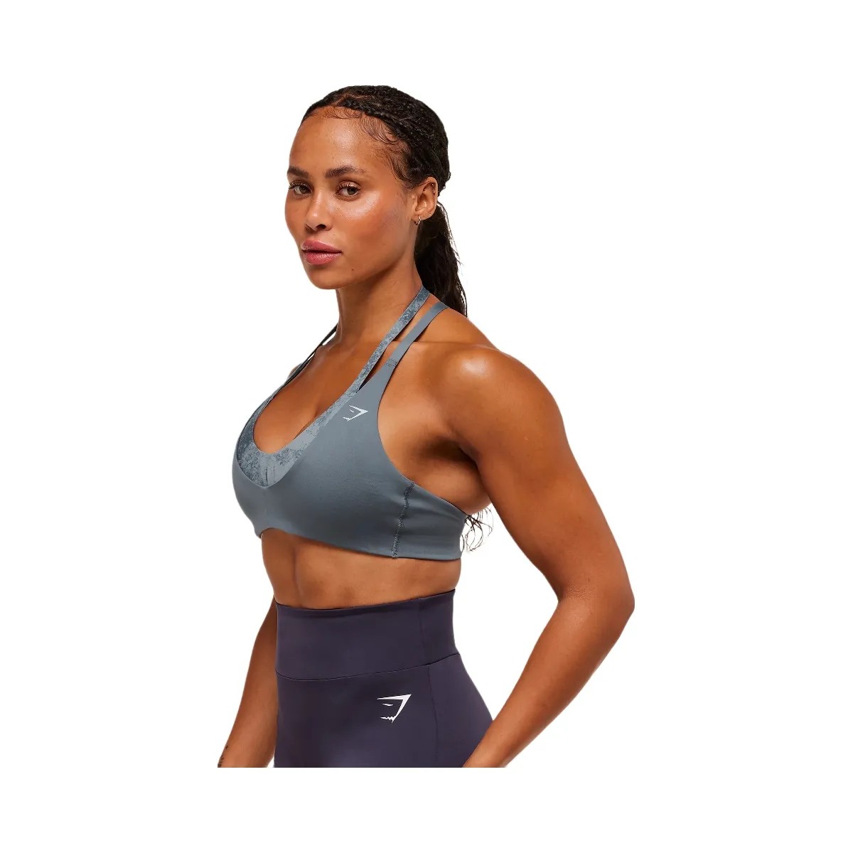 Gymshark Reps T Back Sports Bra - Iron Blue/Pantone Midnight Navy - HypeFly India View 3