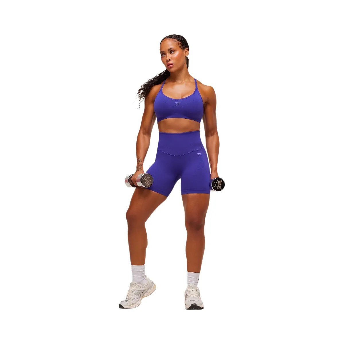 Gymshark Activate Seamless Bralette - Cobalt Purple - HypeFly India View 4