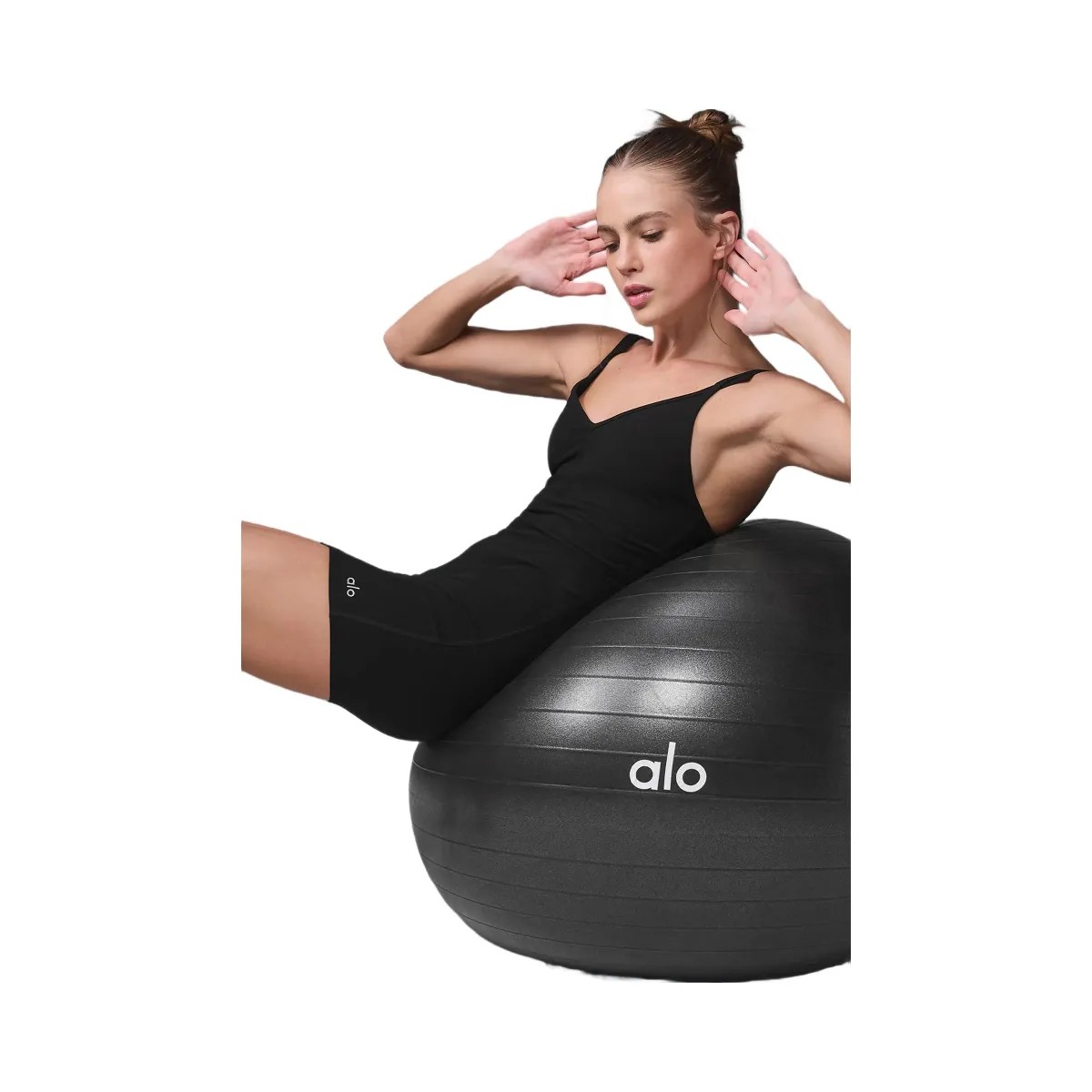 Alo Women's Alosoft Suns Out Onesie - Black - HypeFly India View 3