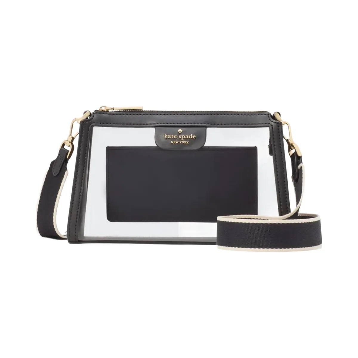 Kate Spade Clare Clear Small Crossbody Black Multi - HypeFly India View 1