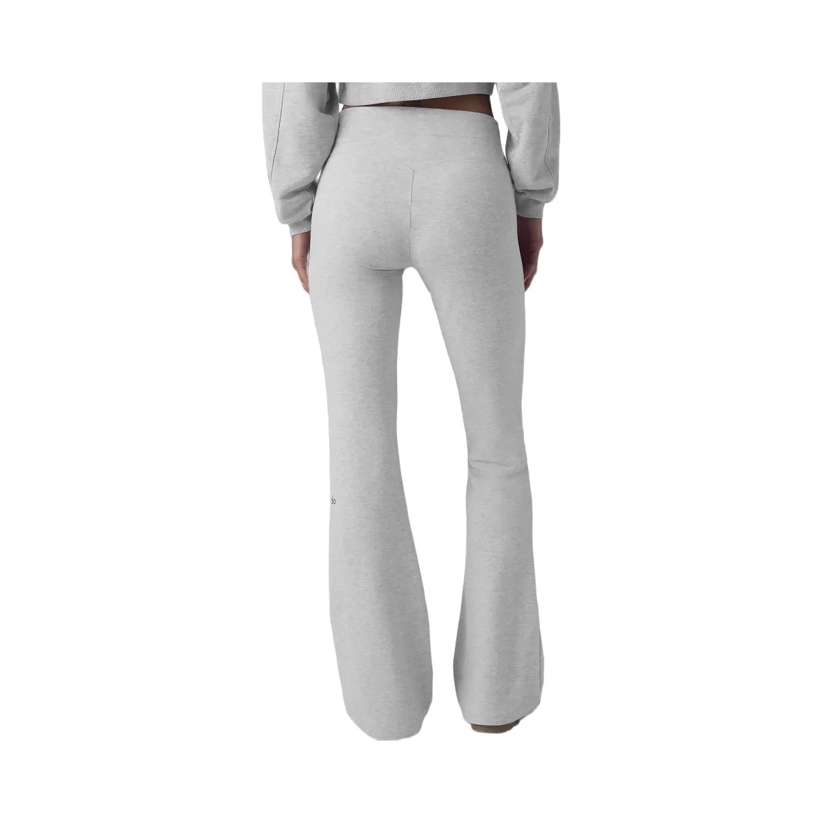 Alo Women's Sway Bootcut Sweatpant - Athletic Heather Grey - HypeFly India View 3