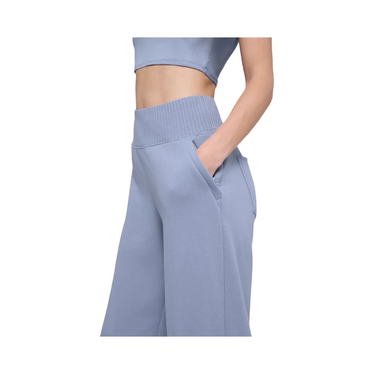 Alo Women's Serenity Wide Leg Sweatpant - Winter Frost - HypeFly India View 2