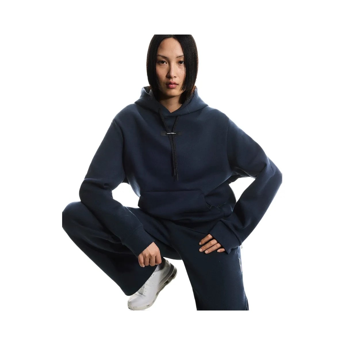 On Focus Tech Hoodie Navy  - HypeFly India View 5