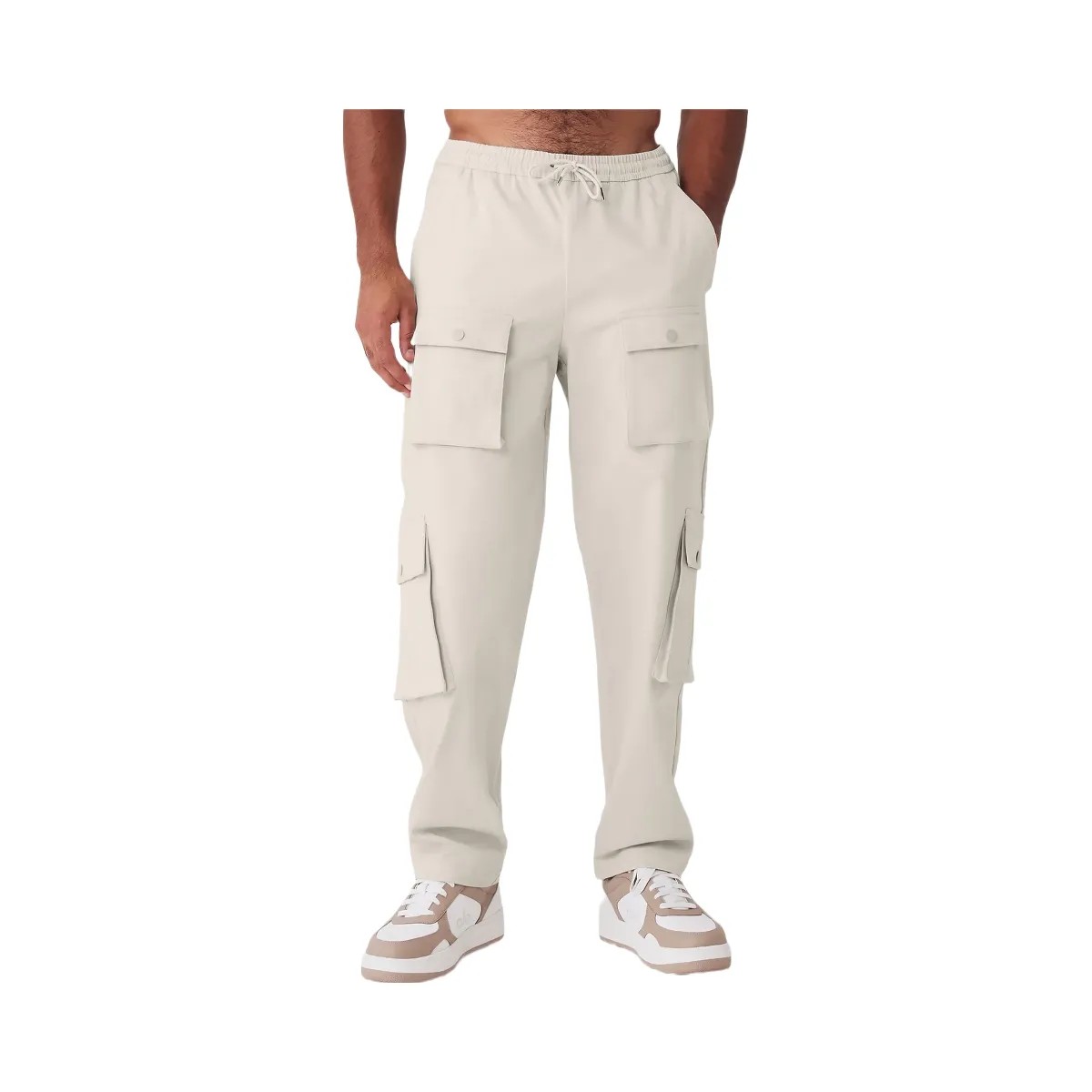 Alo Men's Northstar Cargo Pant - Bone - HypeFly India View 1